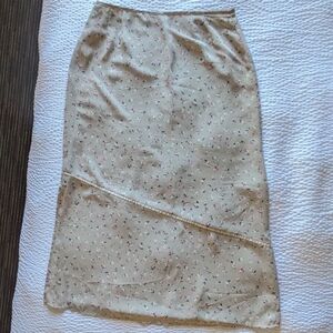 Worthington Floral Maxi Skirt - Pink and Cream